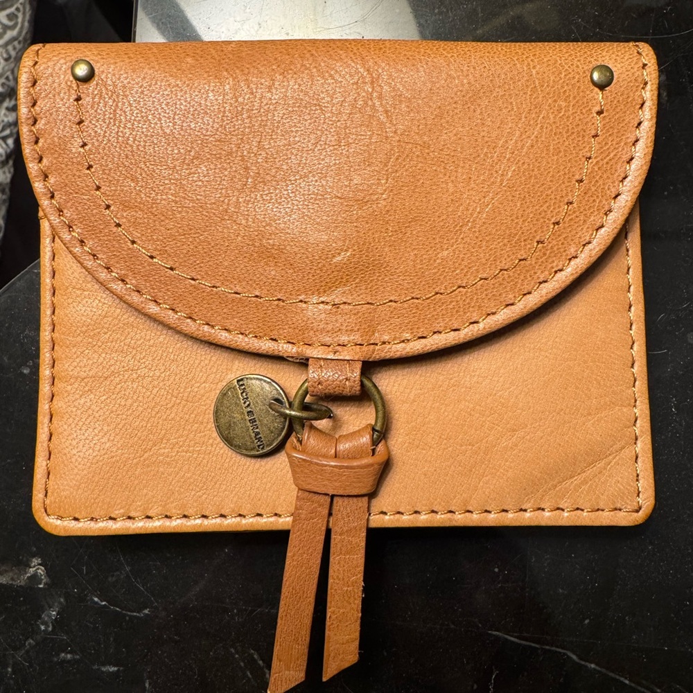 Lucky Brand Tan Leather Coin Purse